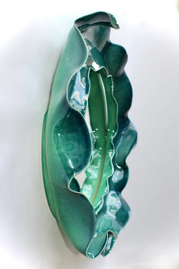 Rainforest Green Undulating Mirror