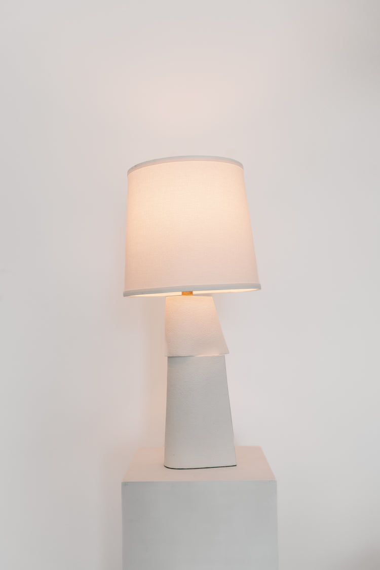 Ivory White Sculptural Lamp 2