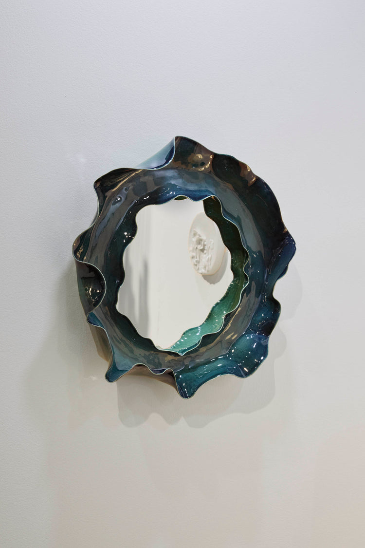 Rainforest Green Undulating Mirror