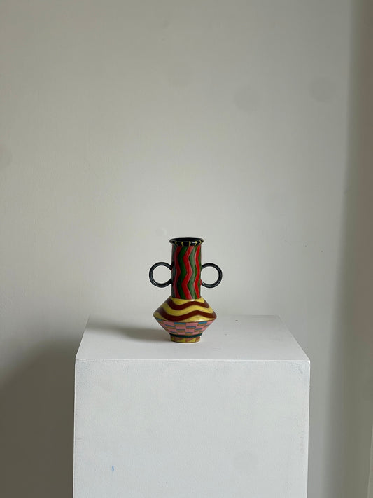 Zig Zag Vessel with Handles (Small)