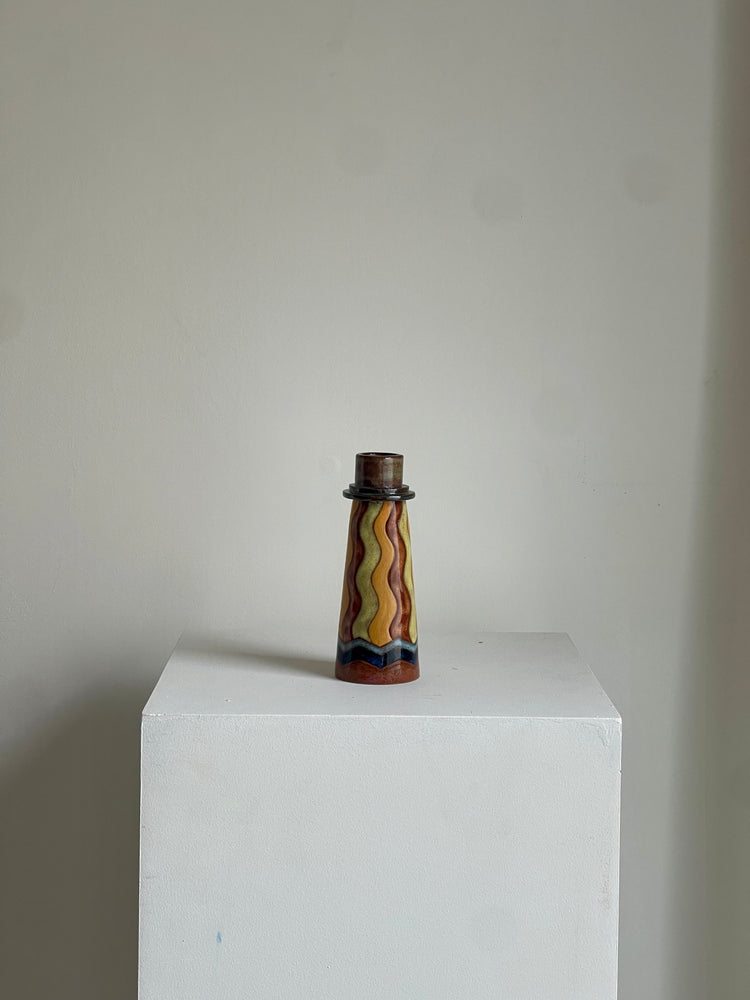 Brown Wavy Vessel