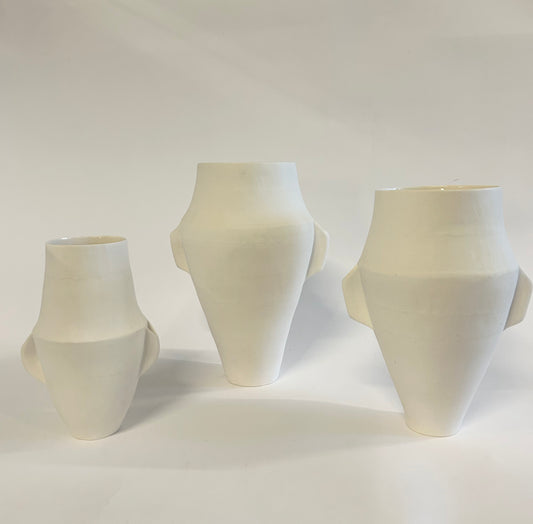 Porcelain Vessel With Handles - Large