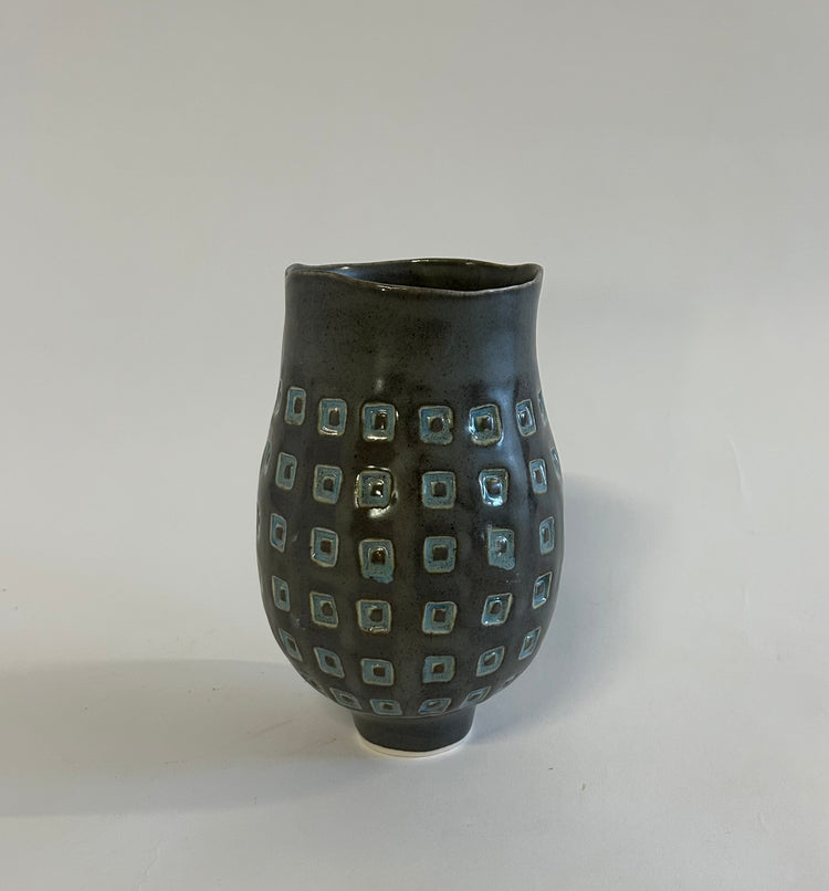 Stamped Vessel - Small (blue)