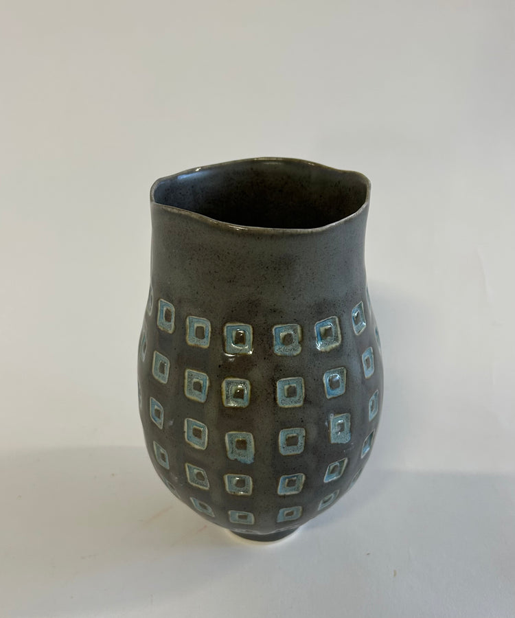 Stamped Vessel - Small (blue)