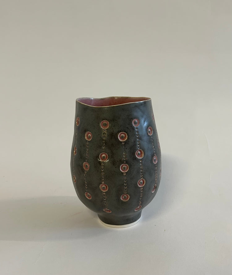 Stamped Vessel - Small (pink)