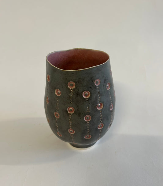 Stamped Vessel - Small (pink)