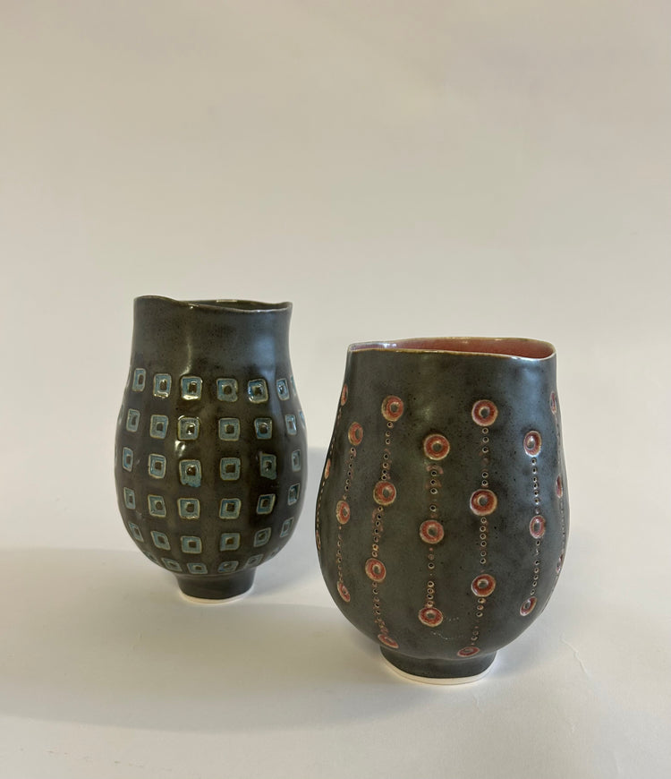 Stamped Vessel - Small (blue)