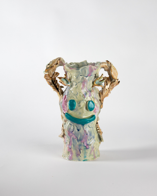 Happy Vase in Honeydew