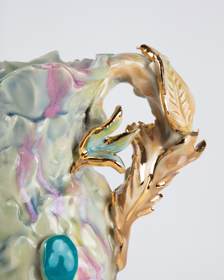 Happy Vase in Honeydew
