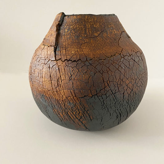 Folded Crackle Vase