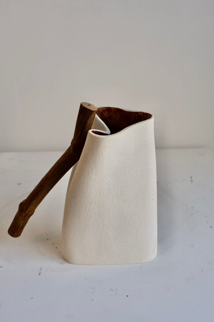 Foraged and Formed - Tall Jug (Brown Handle)