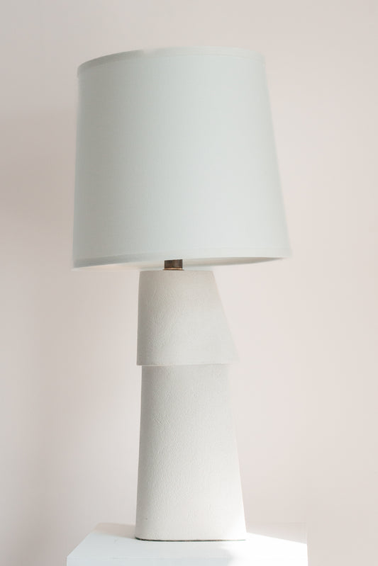 Ivory White Sculptural Lamp 2