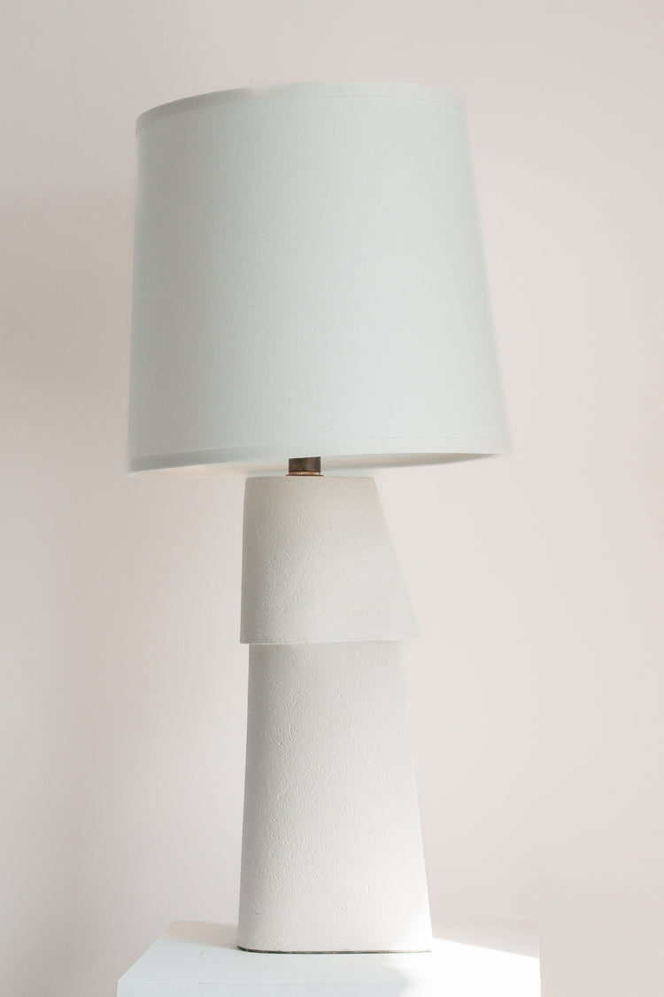 Ivory White Sculptural Lamp 2