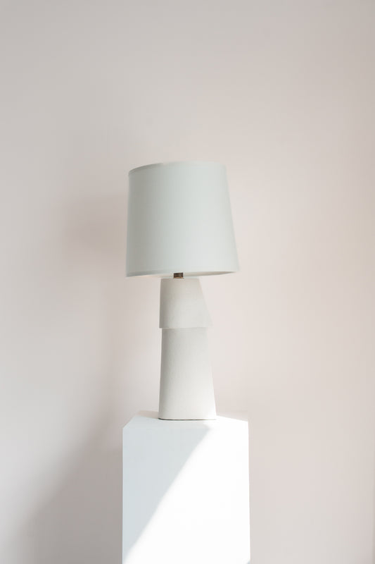 Ivory White Sculptural Lamp 2