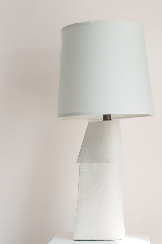 Ivory White Sculptural Lamp 1