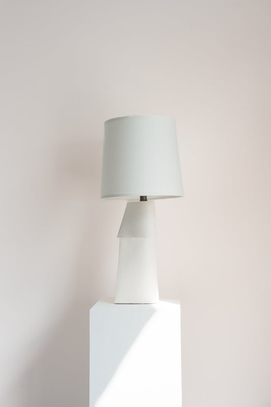 Ivory White Sculptural Lamp 1