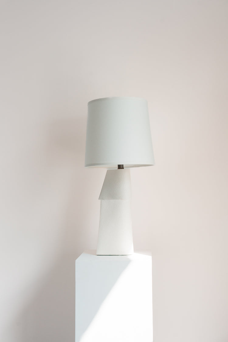 Ivory White Sculptural Lamp 1