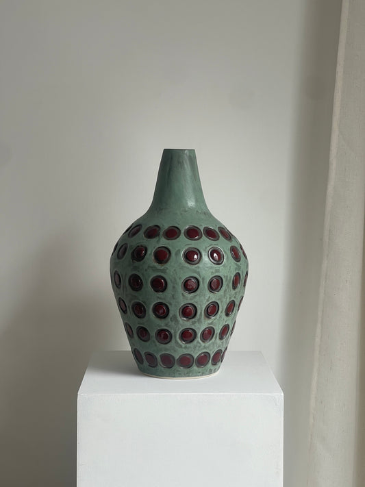 Green Stamped Vessel