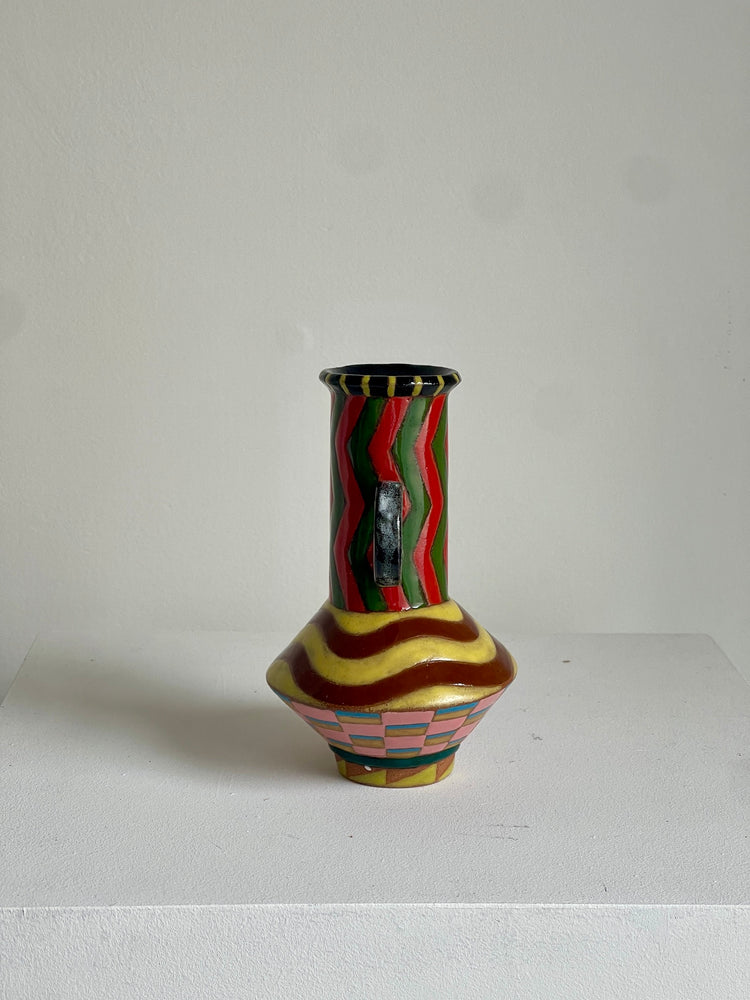 Zig Zag Vessel with Handles (Small)