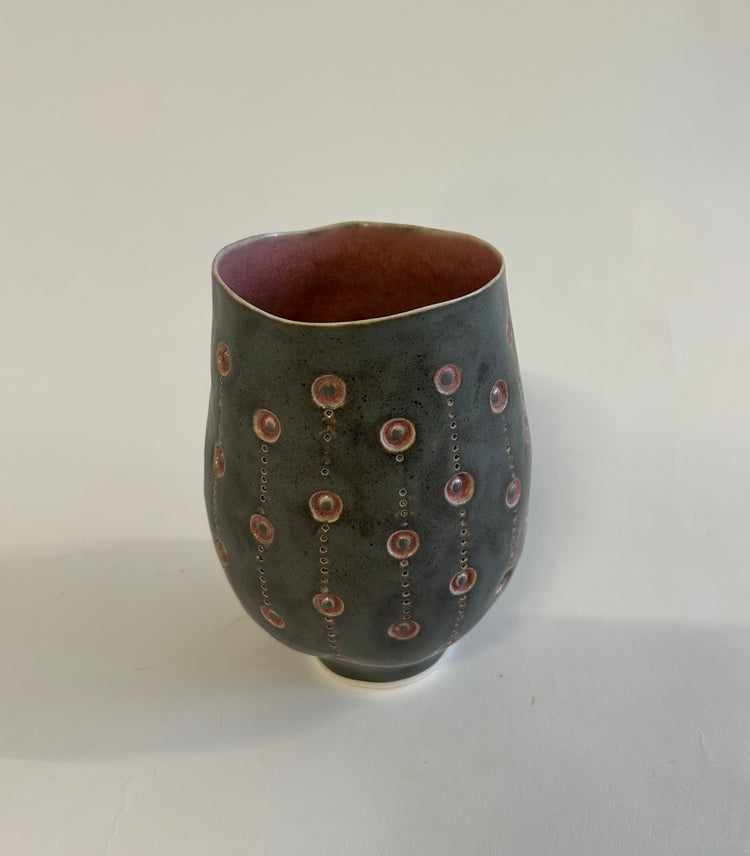 Stamped Vessel - Small (pink)