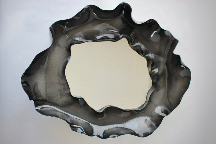 Onyx Black - Undulating Mirror