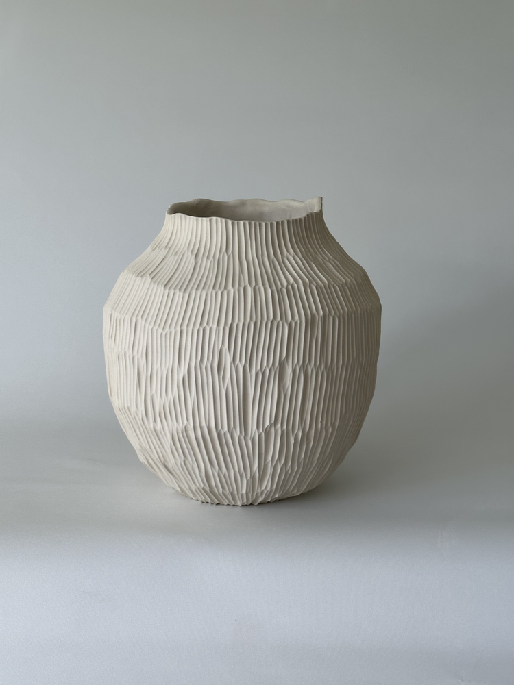 White Moon Vase