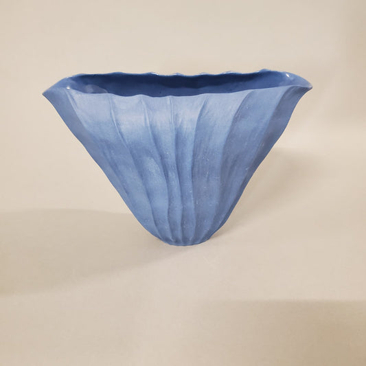 Carved Blue Vessel - Small